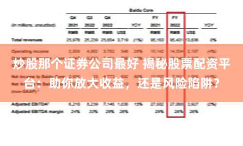 炒股那个证券公司最好 揭秘股票配资平台：助你放大收益，还是风险陷阱？